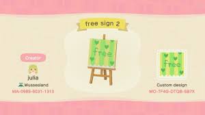 Animal Crossing New Horizons Stall Design Free Sign Qr Code In 2020 Animal Crossing Free Sign Stall Designs