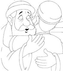 The Prodigal Son Embraced By His Father Luke 15 Sunday School Coloring Pages Bible Coloring Pages Bible Crafts
