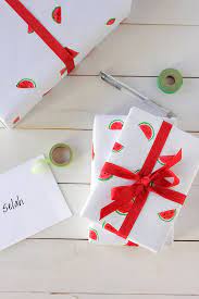 Diy Watermelon Wrapping Paper Diy Wrapping Paper Diy Wrapping Paper Designs Gift Wrapping