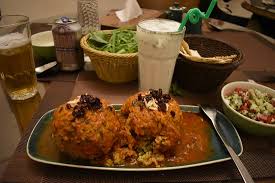 A plum is a sweet fruit that grows on a plum tree. Kofte Aloo Rice Meatballs With A Plum Inside Picture Of Morshedi House Cafe Restaurant Kashan Tripadvisor