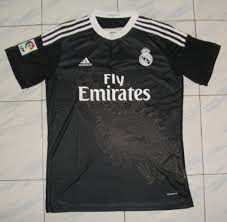 Real madrid black long sleeve dragon jersey cristiano ronaldo 14/15 kit. Cheap Real Madrid 14 15 Third Black Dragon Soccer Jersey Real Madrid Top Football Kit Wholesale