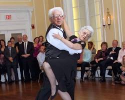 Image of elderly couple dancing