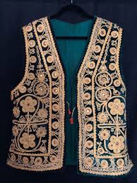 Black And Gold Vest Afghan Vest Men S Black Green Gold Colors Afghan Clothes Afghani Clothes Afghan Dresses