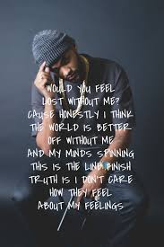Joyner Lucas Wallpaper Quote Would You Feel Lost Without Me Cause Honestly I Think The World Is Better Off Without Me Joyner Lucas Rapper Quotes Rap Quotes