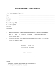 Contoh surat pernyataan tidak mengulangi saya, yang bertanda tangan di bawah ini, ketua rt 02 rw 09, kelurahan ketawanggede, kecamatan. Surat Pernyataan Calon Ketua Rw Docx