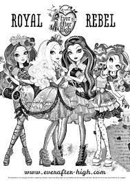 These dolls definitely look fashionable, which all little girls would love. Ever After High Characters Coloring Page Ever After High Ever After High High Coloring Pages Free Coloring Pages