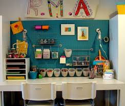 The stone buffet counter doubles as a durable workspace while a tall swivel chair can be used as a crafting chair or extra dining room seating. Kids Craft Room By Mypiperdog54 Via Flickr Kids Art Studio Kids Study
