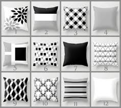 Black And White Throw Throw Pillow Cover Black White Grey Couch Cushion Cover Contemporary Home Decor Living Room Pi Throw Pillow Cover Navy Living Room Pillows Couch Cushion Covers