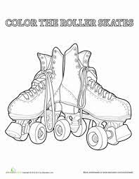 Colors of the world coloring book with crayons $ 4.48. Roller Skate Worksheet Education Com Roller Skates Roller Derby Roller