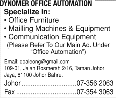 Johor jaya new police station is in rosmerah. Galleries Dynomer Office Automation