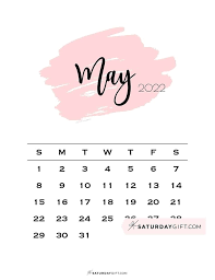 In addition, we collected the best cute may . May Calendar Cute Free Printable May 2022 Calendar Designs Calendar Design Printable Calendar Template Pink Calendar