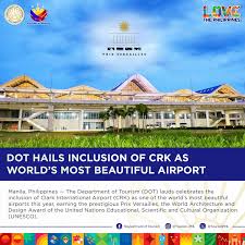 DOT hails inclusion of CRK as world's most beautiful airport