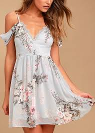 4.5 out of 5 stars 3. Verona Light Blue Floral Print Off The Shoulder Lace Dress Dresses Lace Dress Light Blue Dresses
