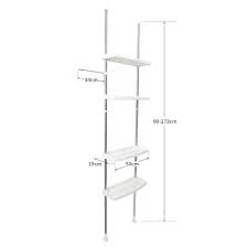 Decopatenttelescopische Ombouwkast Voor Toilet Wc Met 4 Leg Planken Uitschuifbaar In Hoogte Van 105 275 Cm Vloer Plafond Bevestiging Zonder Boren Schroeven Staand Telescopisch Badkamer Wc Rek Ombouw Toilet Decopatent Ð•ð•–ð•£ð•œð• ð• ð•¡