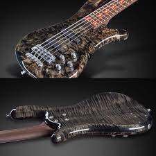 Streamer Lx With 1 Birdseye Poplar Top Colored Flamed Maple Back Red Front And Side Leds And Bleached Nirvana Black Hp Bass Guitar Warwick Bass I Love Bass