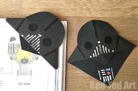 Darth Vader Bookmark Great For Father S Day Red Ted Art Make Crafting With Kids Easy Fun Star Wars Crafts Fathers Day Crafts Star Wars Activities