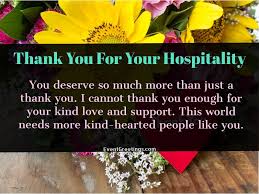 Mar 14, 2018 · thank you for making us a part of your family. 30 Amazing Thank You For Your Hospitality Messages Events Greetings