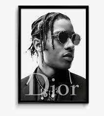 Asap rocky appears in new dior homme ad campaign. Asap Rocky Dior Poster Hd Png Download Kindpng
