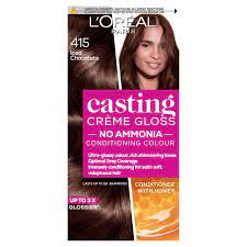 Top 15 l'oreal hair color products. L Oreal Paris Casting Creme Gloss Semi Permanent Hair Dye Iced Brown 415 Sainsbury S