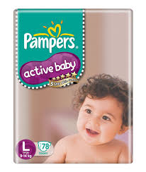 Pampers Active Baby Large Size Diapers Starts At Rs 257 From