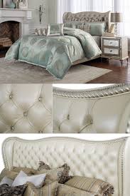 Michael Amini Luxurious Bedrooms Hollywood Swank Upholstered Bed Pictured In Pearl Your Bed Luxurious Bedrooms Luxury Bedroom Suite Beautiful Bedroom Designs