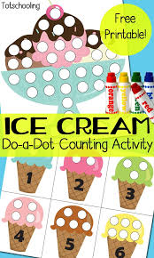 We use oreos, but get creative with. Free Printable Ice Cream Do A Dot Counting Activity Homeschool Giveaways