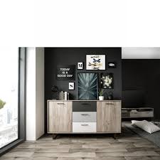 Die mit anthrazit kombinierte weiße marmorplatte ist chic und zugleich modern! Sideboard Orlando Grey Craft Oak Grau Weiss Anthrazit Metall Mdf 2 Turen 2 Boden Sideboards Wohnzimmermobel Wohnen Mobel Jahnichen Center Gmbh