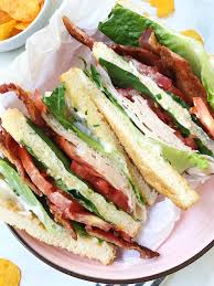 Warm naan rounds according to package directions. Triple Decker Turkey Club Sandwich My Casual Pantry