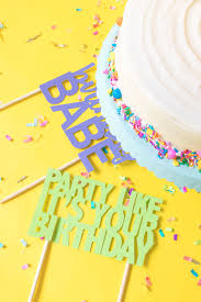 If you use straws you can then add wooden dowel into your cake and place the straws over the tops to secure your cake topper. Printable Cake Toppers For Birthdays Free Svg Templates