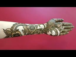 Full Hand Dubai Henna Design For Eid 17 Heena Vahid Youtube Full Hand Mehndi Designs Wedding Henna Designs Mehndi Designs Book
