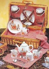 Childrens Dishes Beatrix Potter Toy Tea Set
