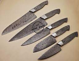 Low prices on damascus knife blade blanks, knife making supplies, knife sheaths, handle scales, and knife making kits. Lot Of 5 Pcs Damascus Kitchen Knives Blank Blade Custom Handmade