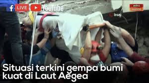 Berita terbaru mengenai bencana gempa bumi yang terjadi di tanah air atau di luar negeri. Langsung Situasi Terkini Gempa Bumi Kuat Di Laut Aegea Youtube