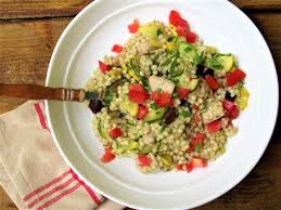 Stir in the red pepper, zucchini, onion and fennel, and season with salt and pepper. Mediterranean Lemon Chicken And Couscous Saladmaster Recipes