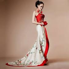 Cool Chinese Inspired Wedding Dress 2018 Japanese Wedding Dress Painted Wedding Dress Chinese Wedding Dress