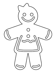 These free gingerbread coloring pages are such fun simple christmas coloring pages to celebrate the holiday season in. Printable Simple Gingerbread Girl Coloring Page
