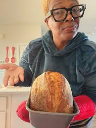 baker shares photos of homemade ryebread and babka