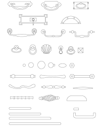 Archblocks Autocad Cabinet Hardware Block Symbols Autocad Interior Design And Technology Architecture Symbols