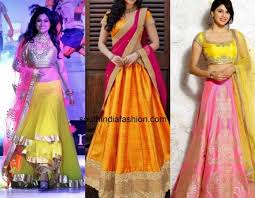 The Contrast Lehengas Adding More Color To Your Lehenga The designs of blouses for lehengas are multiple. the contrast lehengas adding more