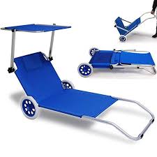 Amazon De Alu Strandliege Kreta Mit Dach Klappbar 2 Rader Sonnenliege Gartenliege Strandrolli Liege Farbauswahl Gartenliege Sonnenliege Strandliege