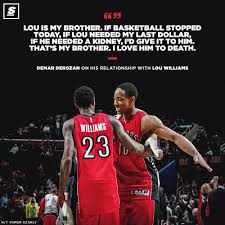 Demar darnell derozan is an american professional basketball player for the san antonio spurs of the national basketball association. Thescore On Twitter Demar Derozan Would Do Anything For Lou Williams