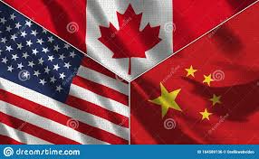 Estados unidos império otomano (de jure) argélia otomana; Canada Y China Y Estados Unidos Tres Banderas Realistas Juntas Stock De Ilustracion Ilustracion De Estados Rayas 164589136