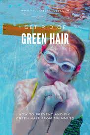How To Stop Green Hair Caused By Swimming In 2020 Swim Hair Care Green Hair Green Hair Pool
