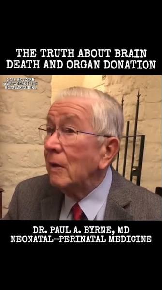 When "brain dead" patients are prepped for organ removal, 75% show  spontaneous movements — sitting up, grabbing doctors, even making sounds.  Blood pressure and heart rate rise. This is called the Lazarus