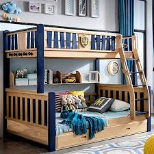 Moon è un letto a castello in legno dal design classico. Zxm Legno Massello Letto A Castello Multifunzione Letto A Due Strati For Bambini Di Alta E Bassa Letto Bambine Ragazzi Adulti Con 4 Cassetti Vano Portaoggetti Fondo In Alto E In Basso