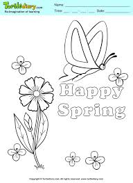 When you need to have your toddler or preschooler entertained quietly for a short time use some of these coloring pages to engage them. Happy Spring Coloring Sheet Coloring Sheet Spring Coloring Sheets Preschool Coloring Pages Spring Coloring Pages