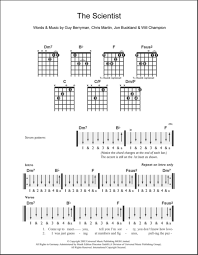 Guitar chords and guitar tablature made easy. The Scientist Guitar Chords Easy Sheet And Chords Collection