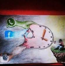 No Dejes Que Las Redes Sociales Te Quiten Tu Tiempo Alejate De Ellas Y Alimentate Estudia O Realiza Al Meaningful Drawings Art With Meaning Social Media Art