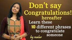 Big up to the team for a. Learn Different Ways To Say Congratulations 99 Learn English With Kaizen Through Tamil Youtube