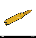 Military golden bullet doodle cartoon illustration Stock Vector ...